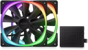 NZXT Aer RGB 2 Twin & Controller Zwart, 140mm