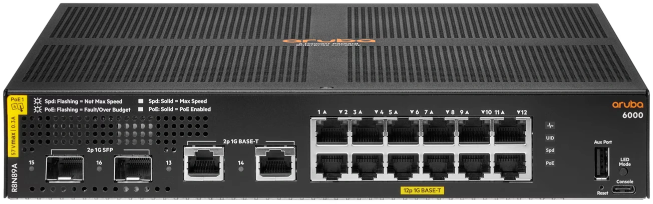 HPE Aruba 6000 12-Port PoE+ 139W