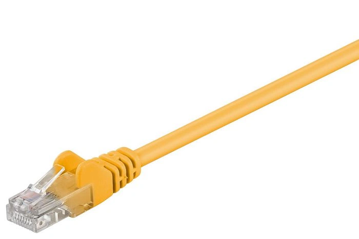 Patch Cable U/UTP 0.25M - CAT5E - Yellow