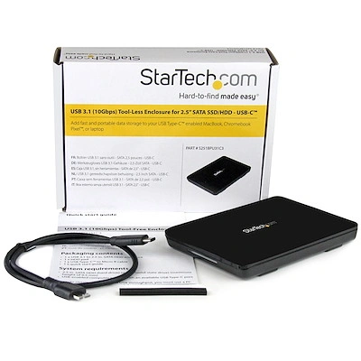 StarTech 2.5' SATA Enclosure USB3.1 USB-C