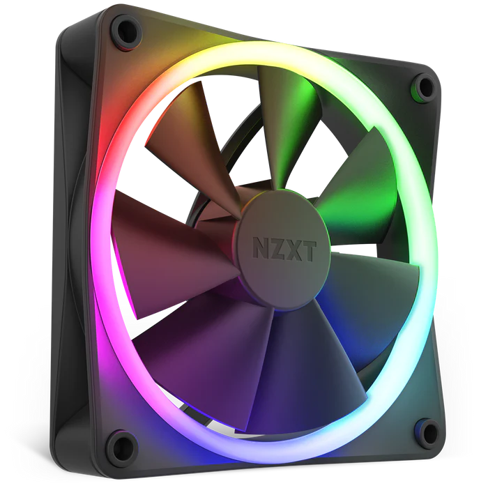 NZXT F120 RGB - 120mm RGB Fans - Single - Black