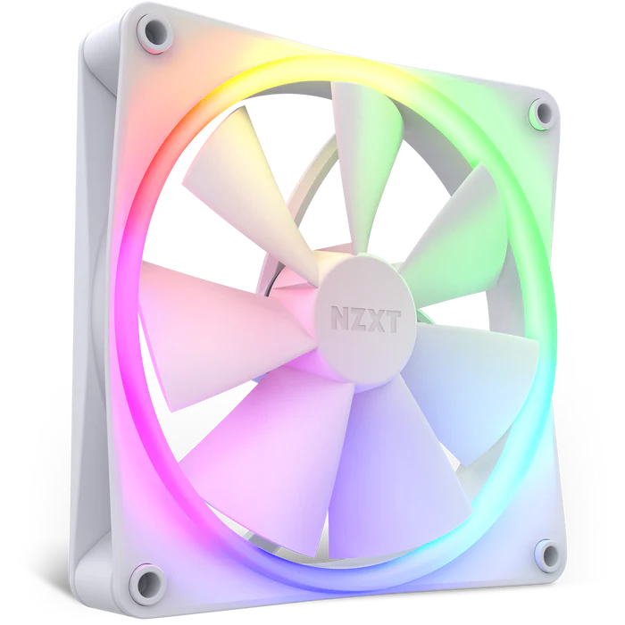 NZXT F140 RGB - 140mm RGB Fans - Single - White