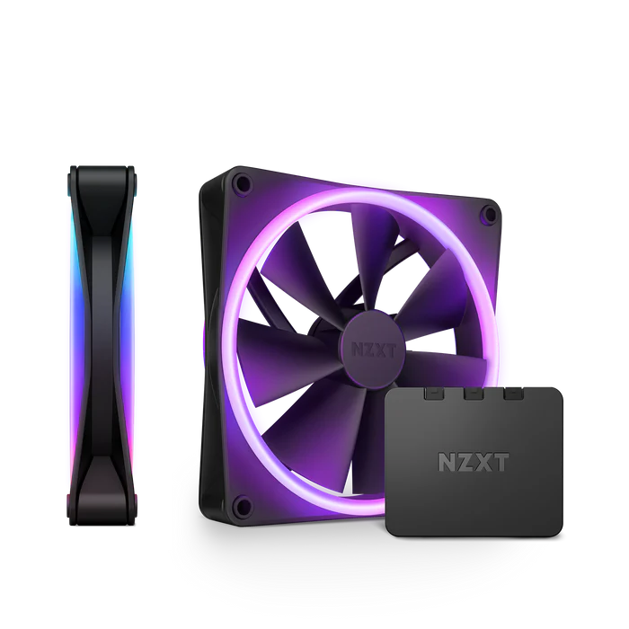 NZXT F140 RGB DUO - 140mm RGB Fan - Twin - Black