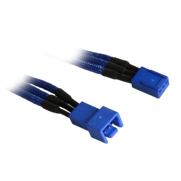 BitFenix 3-Pin Extension 30cm Sleeved Blue/Blue