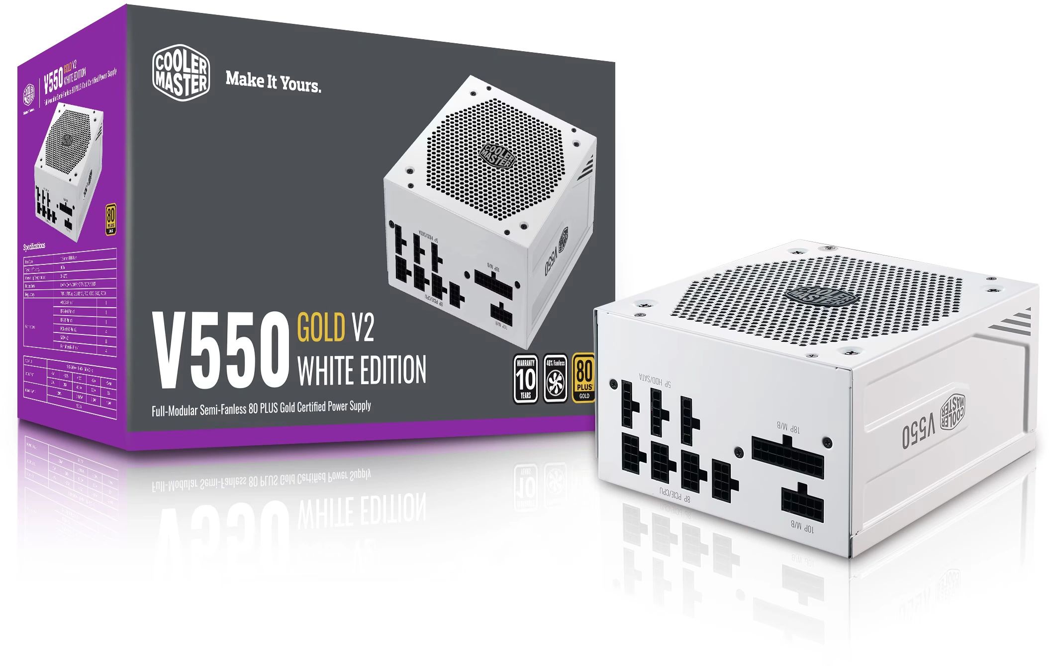 Cooler Master V550 Gold V2 White