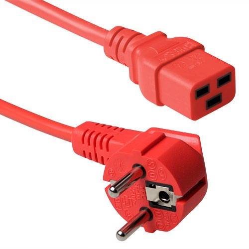 ACT Stroomkabel voor UPS - C19 Rood 1.2m