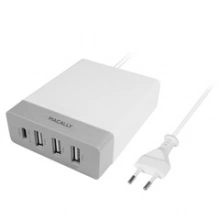 Macally USB-C Power Adapter Incl. USB Hub