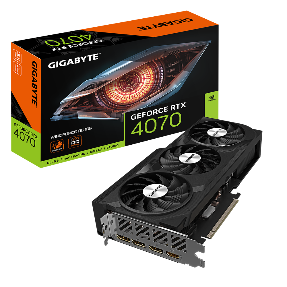 Gigabyte GeForce RTX 4070 WindForce OC 12G