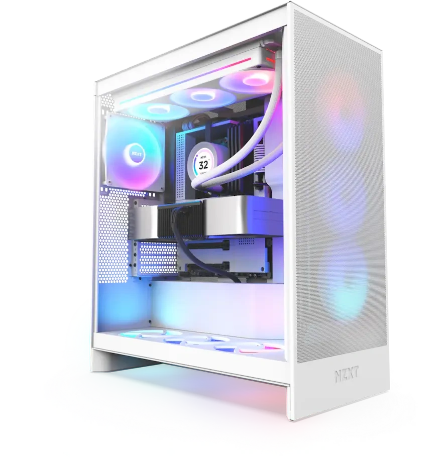 NZXT H7 Flow - RGB - White - 2024