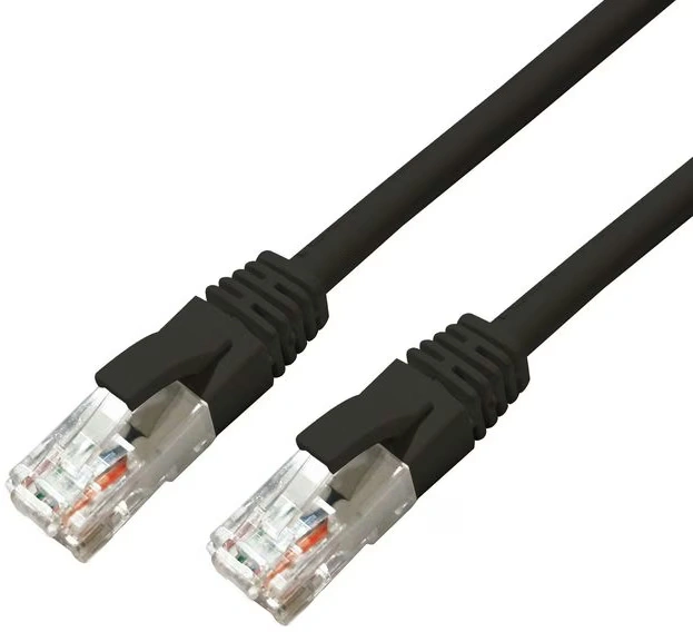 CAT 6A U/UTP Snagless Patch Cable - 1m - Black