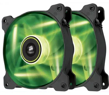 [CO-9050032-WW] Corsair SP120-LED Dual 120mm Led Fan Green