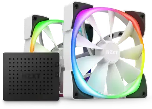 [HF-2814C-DW] NZXT Aer RGB 2 - 140mm Twin & Controller - White Edition