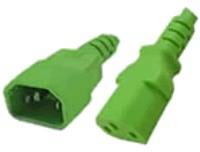 [AK5113] ACT Powercord Green 1.20M C13 - C14 (extension)