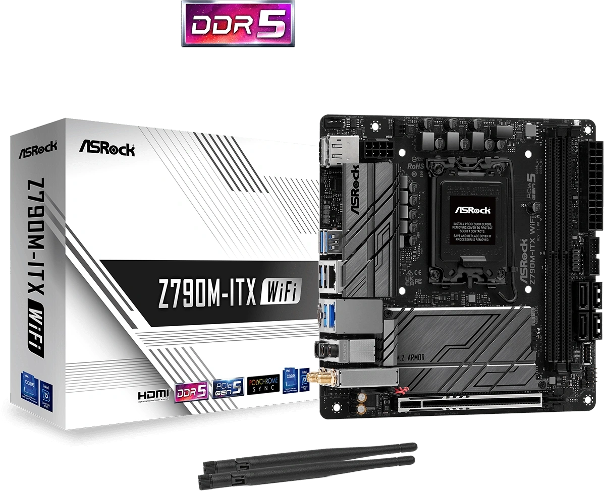 [90-MXBKE0-A0UAYZ] ASRock Z790M-ITX WiFi