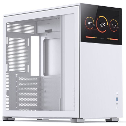 [D41 STD WHITE SC] Jonsbo D41 Screen ATX Case, Tempered Glass - Wit