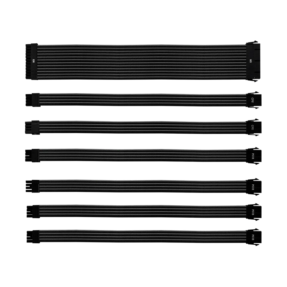 [CMA-NEST16XXBK1-GL] Cooler Master Colored Extension Cable Kit Zwart