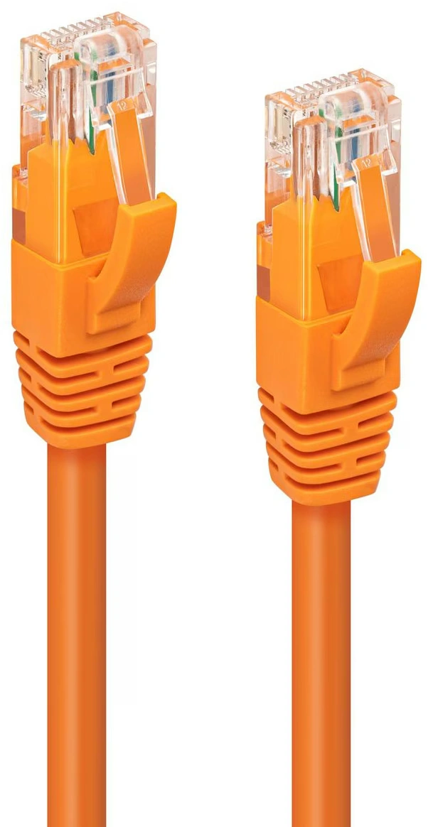 [MC-UTP6A0025O] CAT 6A U/UTP Snagless Patch Cable - 0.25m - Orange