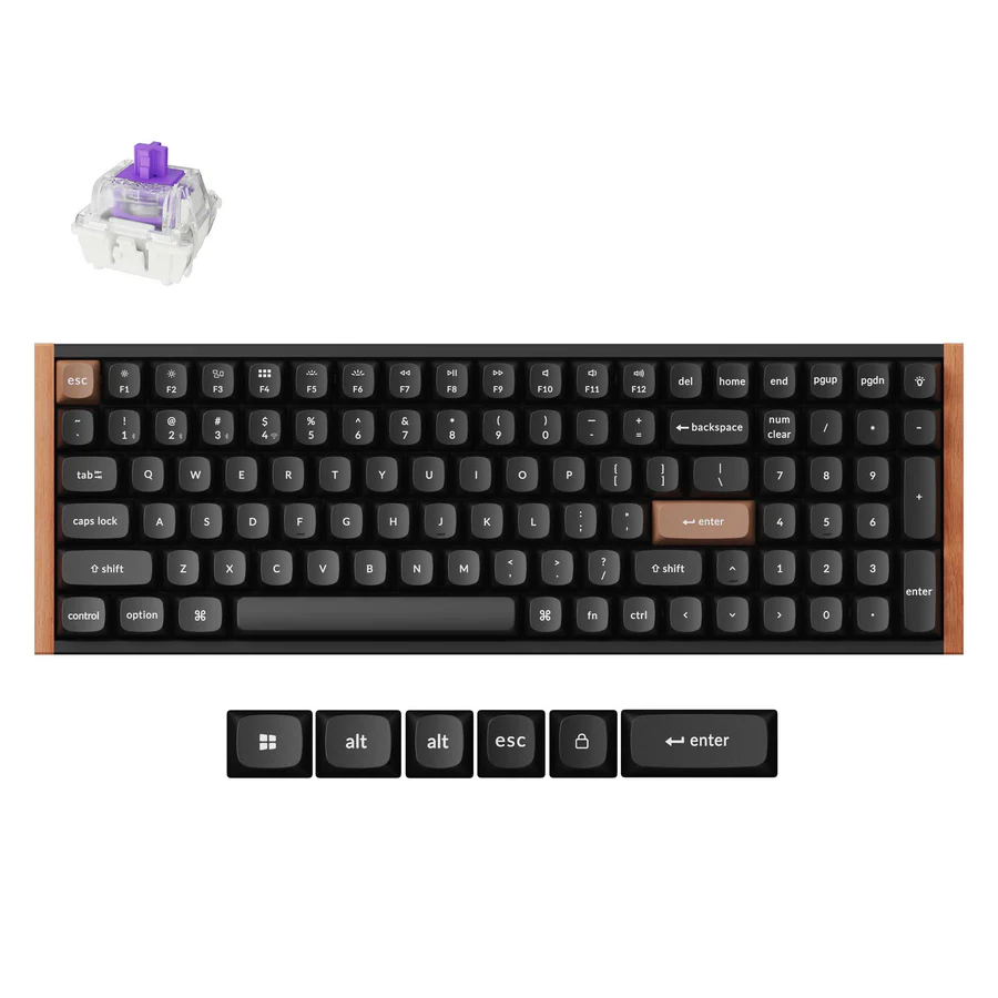 [K4H-F1] Keychron K4 HE Swappable RGB Backlight Aluminum Nebula Switch - Black (Special Edition)